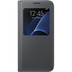 Husa Agenda S View Pt. Samsung Galaxy S7 - Negru